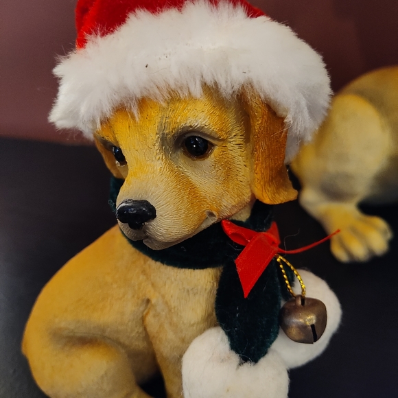 Set of 4 Golden Lab Christmas Decorations - Picture 2 of 5
